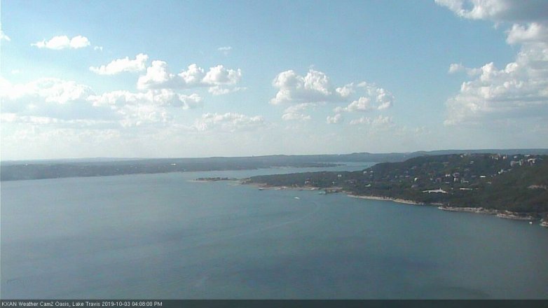 Lake Travis webcam, October 3, 2019 3:10 PM CT