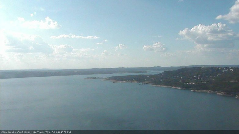 Lake Travis webcam, October 3, 2019 3:45 PM CT