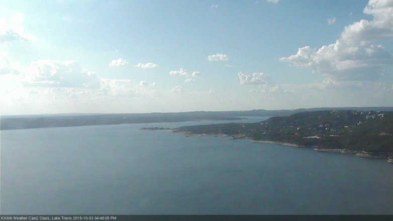 Lake Travis webcam, October 3, 2019 3:50 PM CT