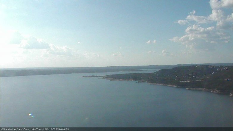 Lake Travis webcam, October 3, 2019 4:10 PM CT