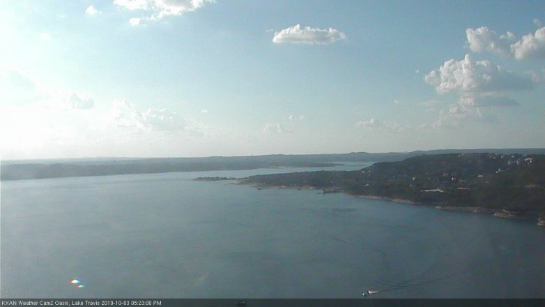 Lake Travis webcam, October 3, 2019 4:25 PM CT
