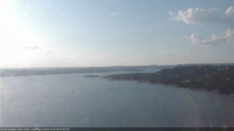 Lake Travis webcam, October 3, 2019 4:50 PM CT
