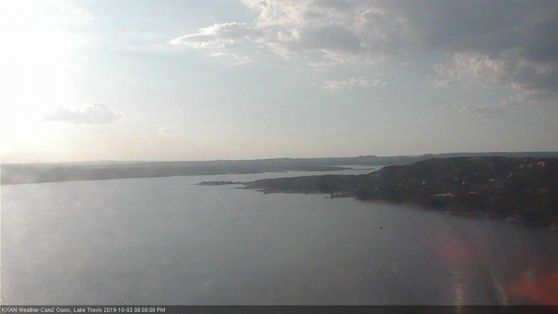 Lake Travis webcam, October 3, 2019 5:10 PM CT