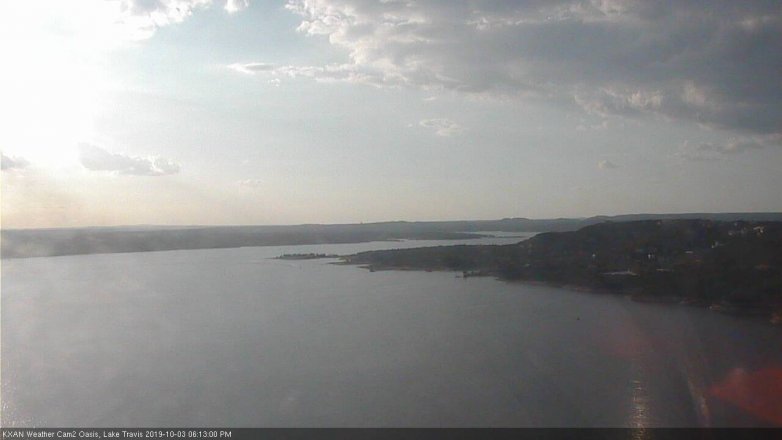Lake Travis webcam, October 3, 2019 5:15 PM CT