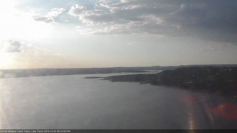 Lake Travis webcam, October 3, 2019 5:25 PM CT