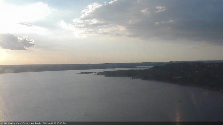 Lake Travis webcam, October 3, 2019 5:35 PM CT