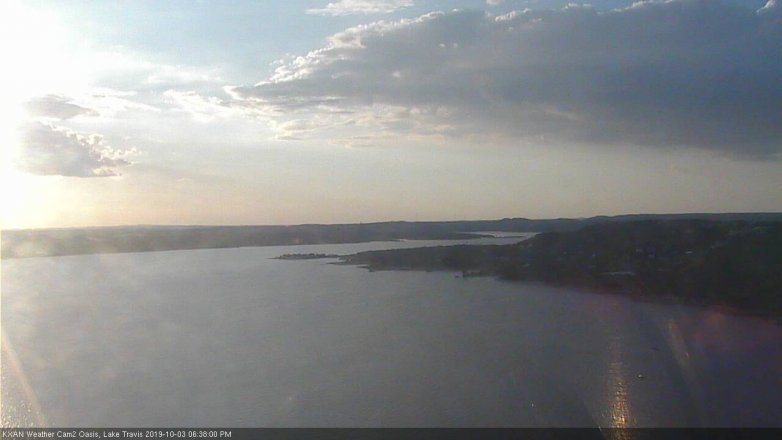 Lake Travis webcam, October 3, 2019 5:40 PM CT
