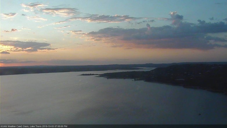 Lake Travis webcam, October 3, 2019 6:10 PM CT