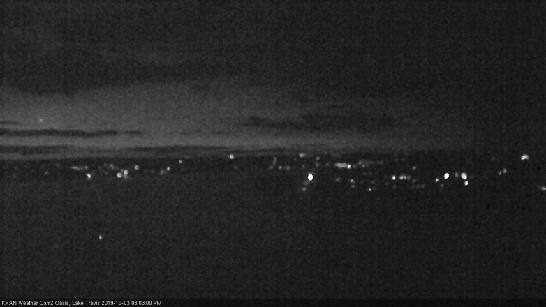 Lake Travis webcam, October 3, 2019 7:05 PM CT