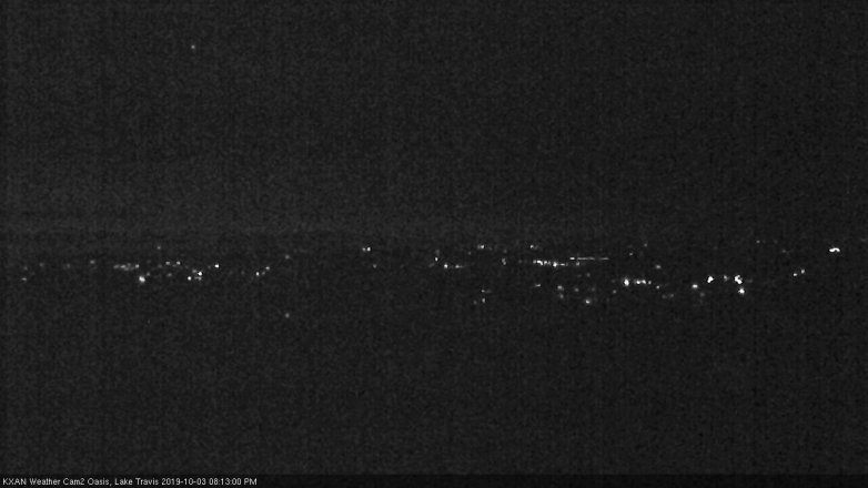 Lake Travis webcam, October 3, 2019 7:15 PM CT