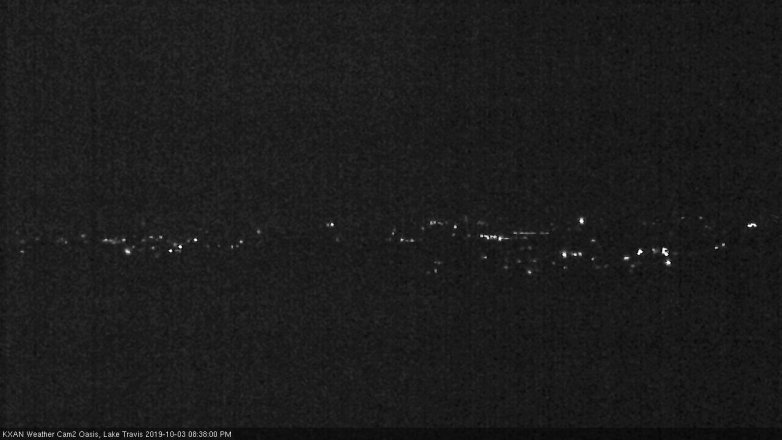 Lake Travis webcam, October 3, 2019 7:40 PM CT