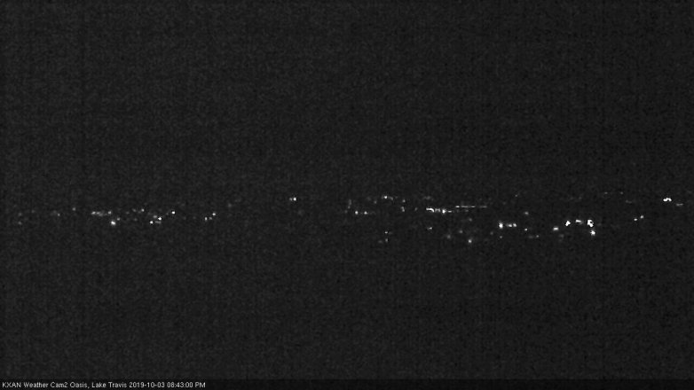 Lake Travis webcam, October 3, 2019 7:45 PM CT
