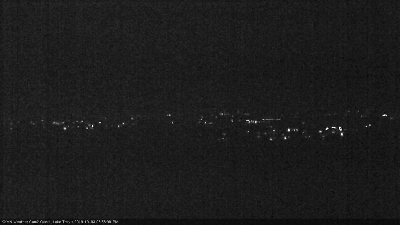 Lake Travis webcam, October 3, 2019 8:00 PM CT