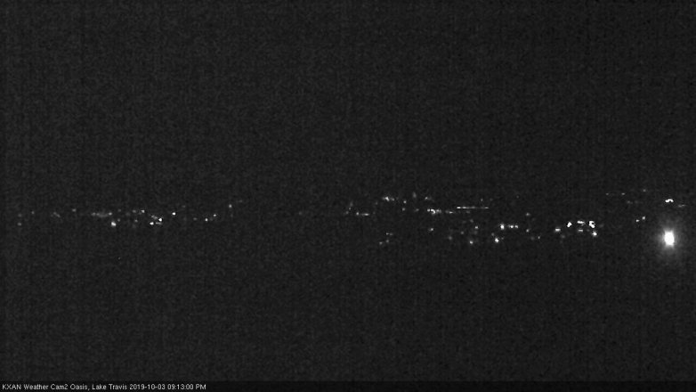 Lake Travis webcam, October 3, 2019 8:15 PM CT
