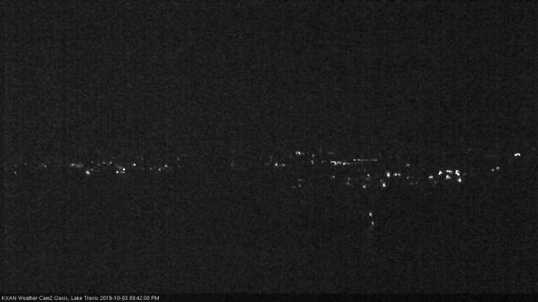 Lake Travis webcam, October 3, 2019 8:45 PM CT