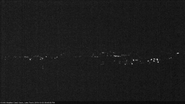 Lake Travis webcam, October 3, 2019 8:50 PM CT