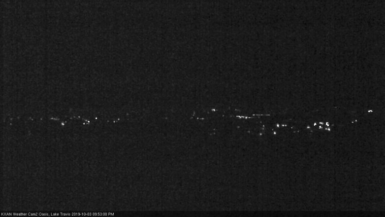 Lake Travis webcam, October 3, 2019 8:55 PM CT