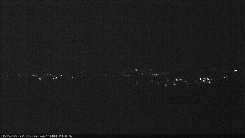 Lake Travis webcam, October 3, 2019 9:00 PM CT