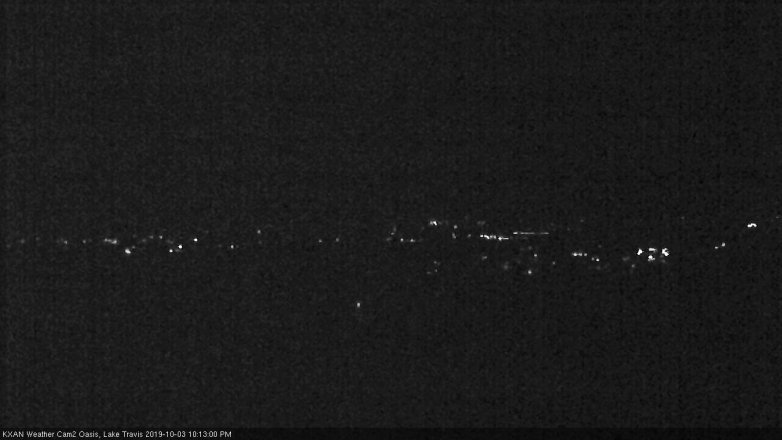 Lake Travis webcam, October 3, 2019 9:15 PM CT