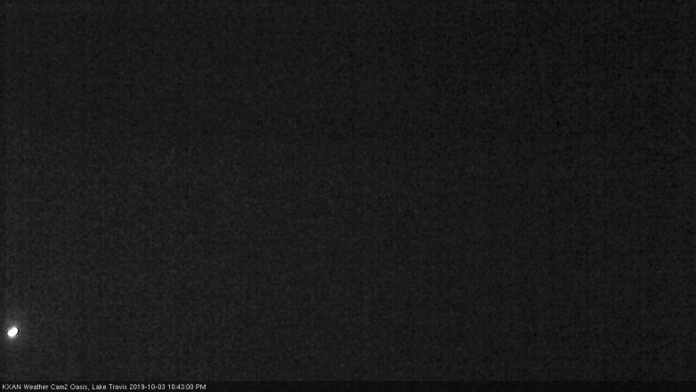 Lake Travis webcam, October 3, 2019 9:45 PM CT
