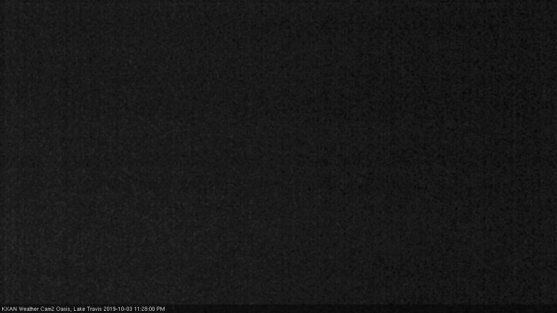 Lake Travis webcam, October 3, 2019 10:30 PM CT