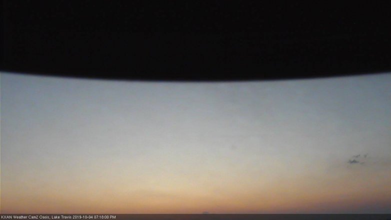 Lake Travis webcam, October 4, 2019 6:20 PM CT