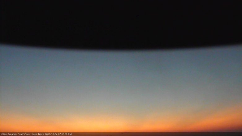 Lake Travis webcam, October 4, 2019 6:35 PM CT