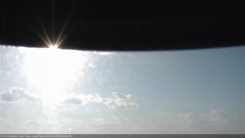 Lake Travis webcam, October 5, 2019 4:30 PM CT