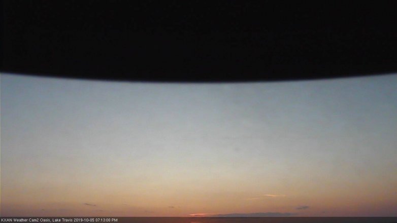 Lake Travis webcam, October 5, 2019 6:15 PM CT