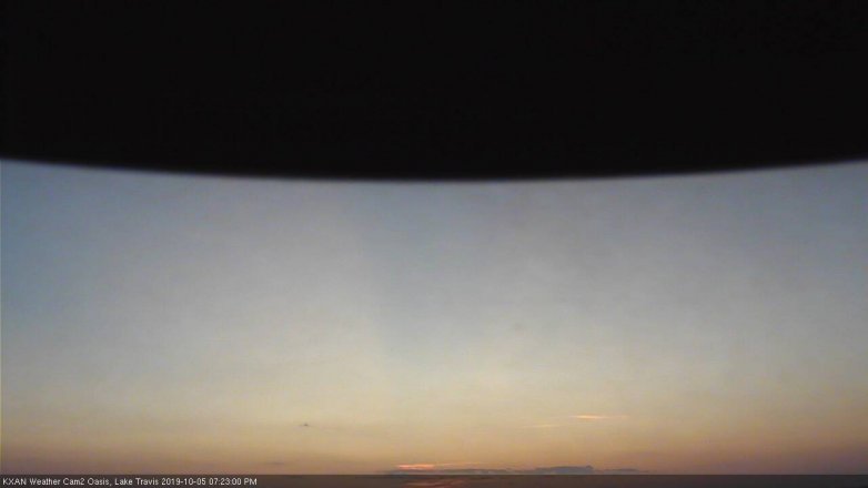Lake Travis webcam, October 5, 2019 6:25 PM CT