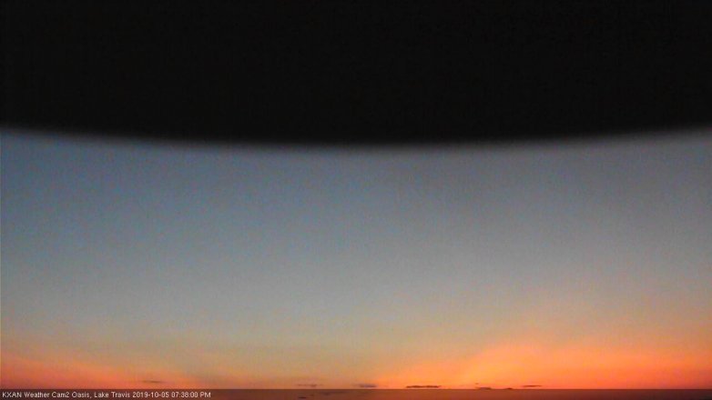 Lake Travis webcam, October 5, 2019 6:40 PM CT