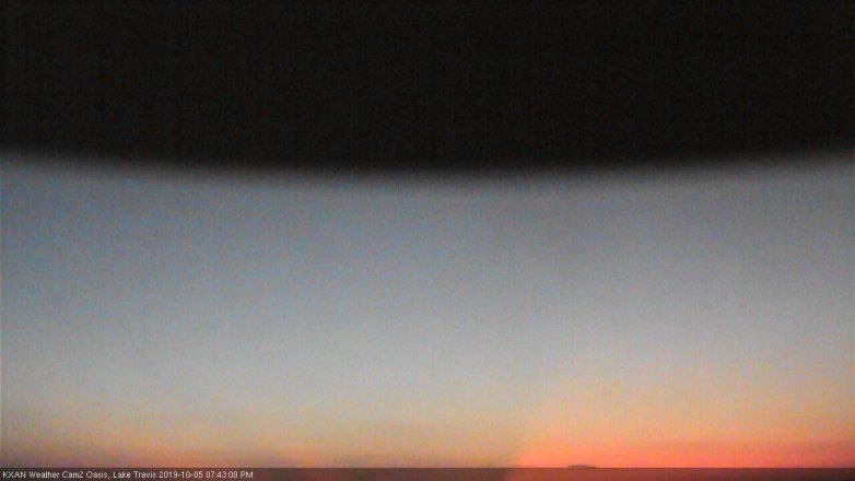 Lake Travis webcam, October 5, 2019 6:45 PM CT