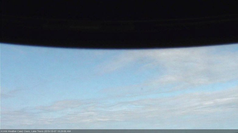 Lake Travis webcam, October 7, 2019 9:30 AM CT
