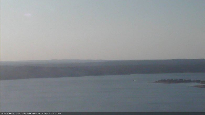 Lake Travis webcam, October 7, 2019 4:40 PM CT