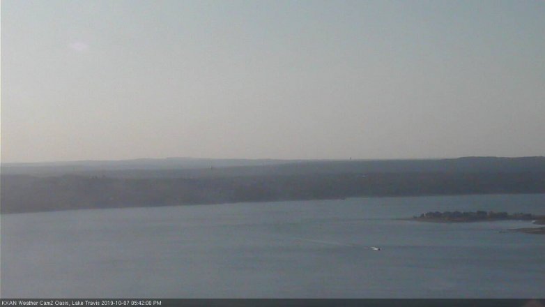 Lake Travis webcam, October 7, 2019 4:45 PM CT