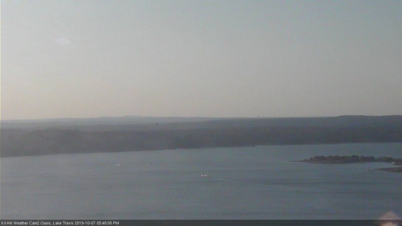 Lake Travis webcam, October 7, 2019 4:50 PM CT