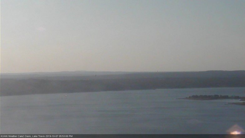 Lake Travis webcam, October 7, 2019 4:55 PM CT