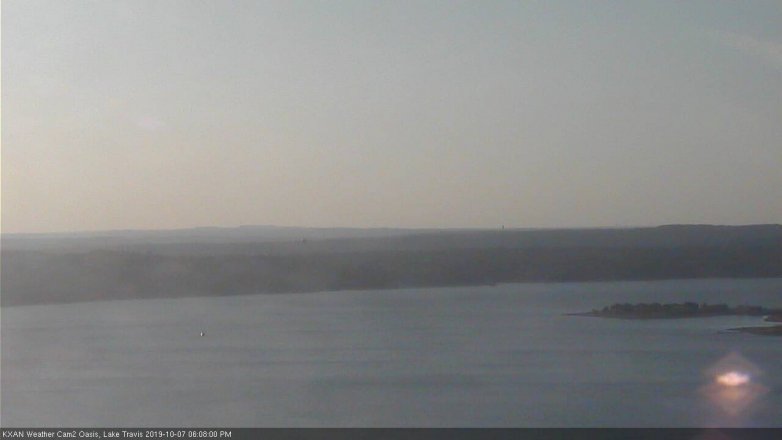 Lake Travis webcam, October 7, 2019 5:10 PM CT