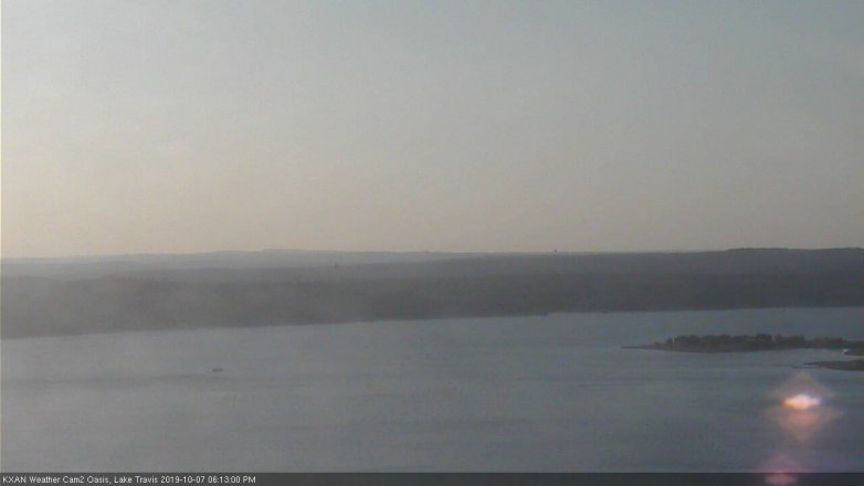 Lake Travis webcam, October 7, 2019 5:15 PM CT