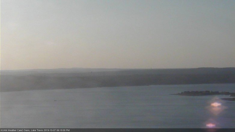 Lake Travis webcam, October 7, 2019 5:20 PM CT