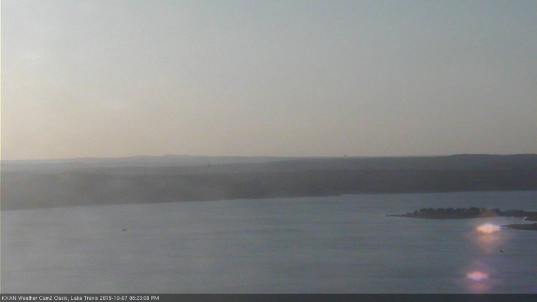 Lake Travis webcam, October 7, 2019 5:25 PM CT