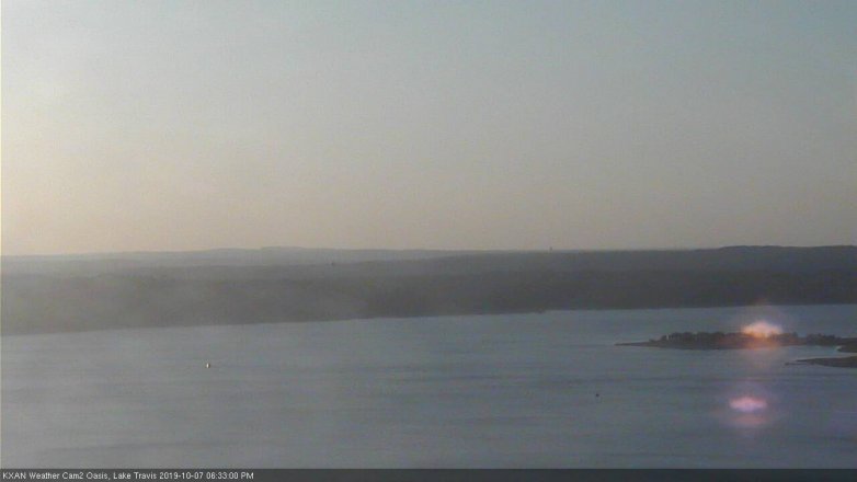 Lake Travis webcam, October 7, 2019 5:35 PM CT
