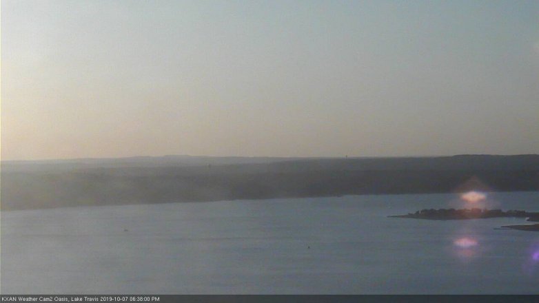 Lake Travis webcam, October 7, 2019 5:40 PM CT