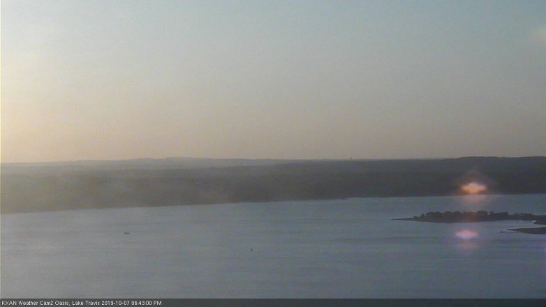 Lake Travis webcam, October 7, 2019 5:45 PM CT