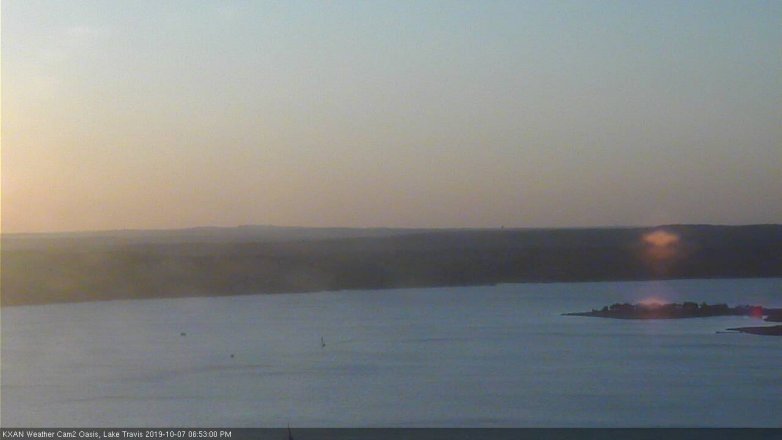 Lake Travis webcam, October 7, 2019 5:55 PM CT