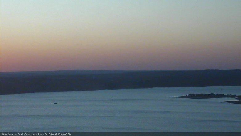 Lake Travis webcam, October 7, 2019 6:10 PM CT