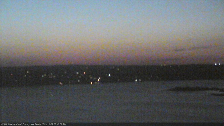 Lake Travis webcam, October 7, 2019 6:50 PM CT