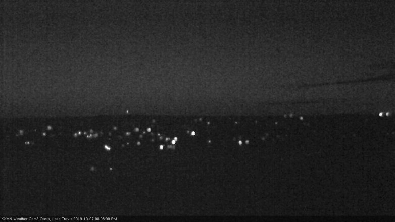 Lake Travis webcam, October 7, 2019 7:10 PM CT