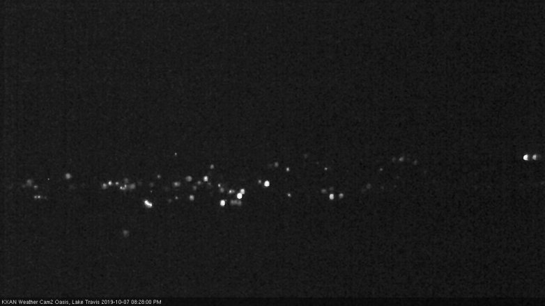 Lake Travis webcam, October 7, 2019 7:30 PM CT