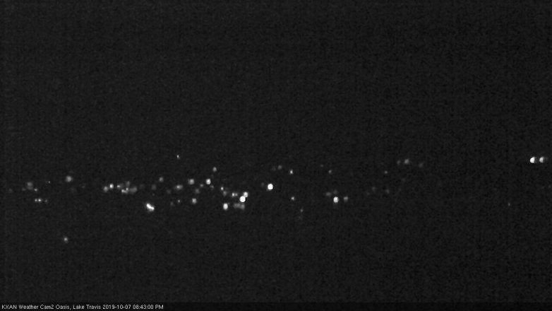 Lake Travis webcam, October 7, 2019 7:45 PM CT